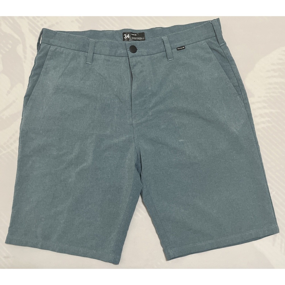 Hurley Shorts 34 Mens Blue Dri Fit Cutback Walkshorts Chino Nike Dri Fit Modern